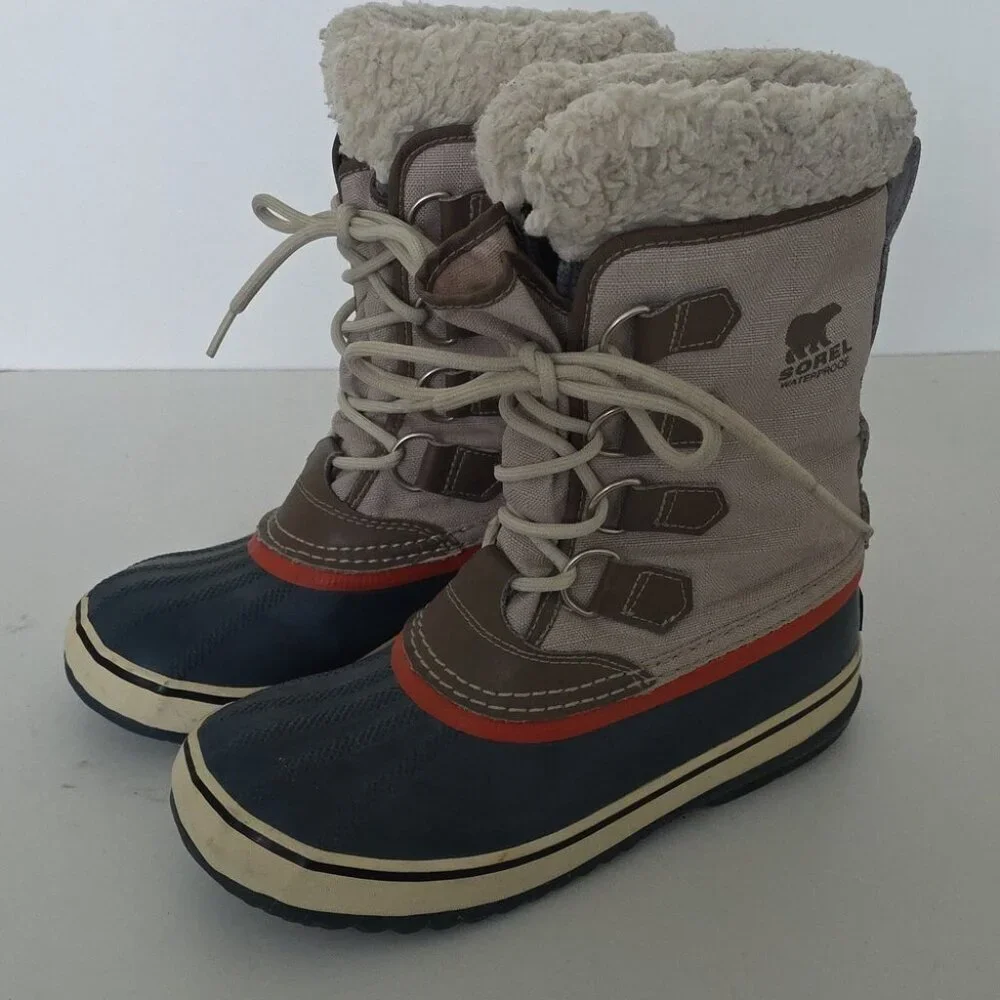 SOREL | Winter Carnival Oxford Tan  Snow Boots Sz 6 - Picture 2 of 6